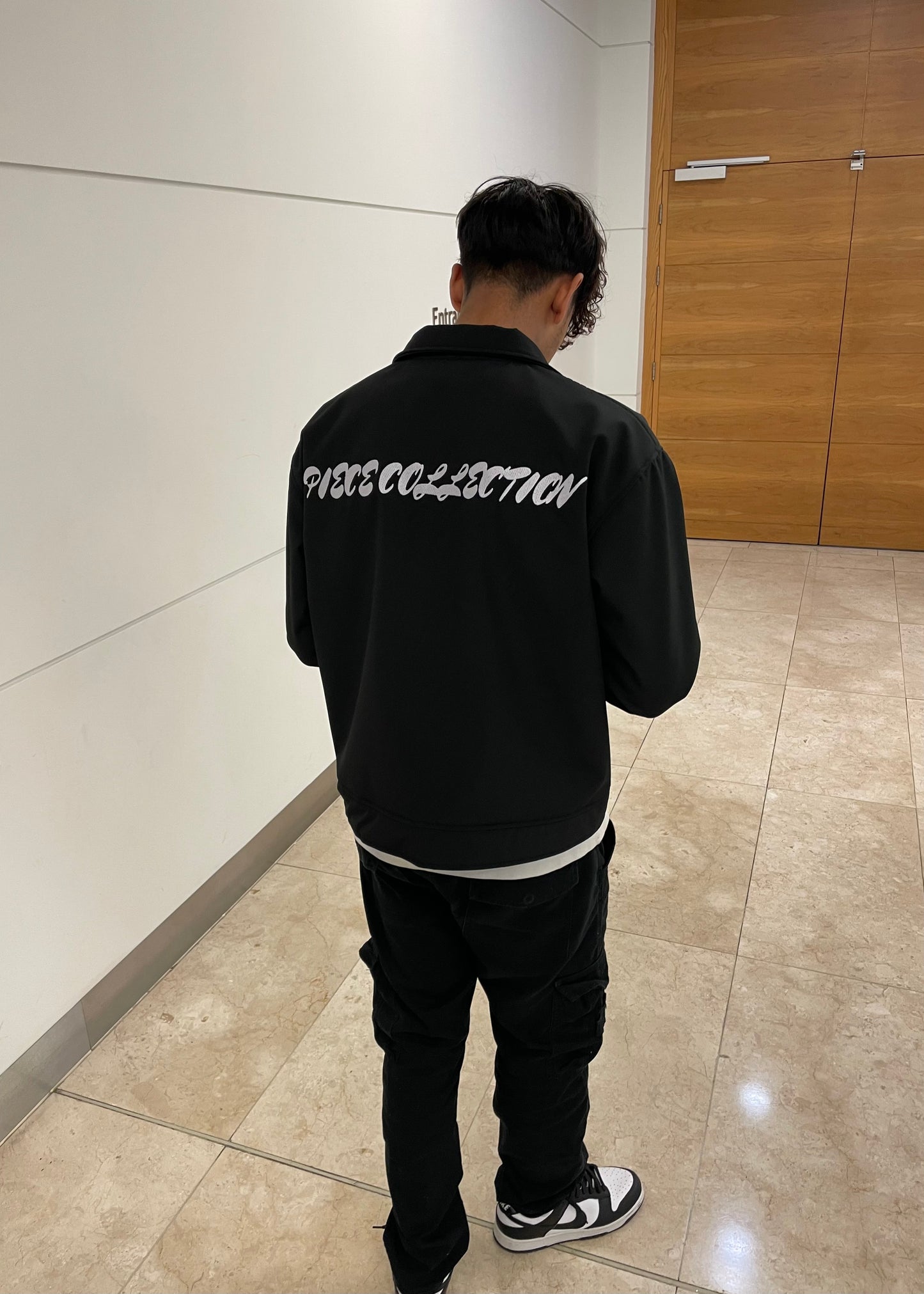 Piece Collection Worker Jacket | Black / White