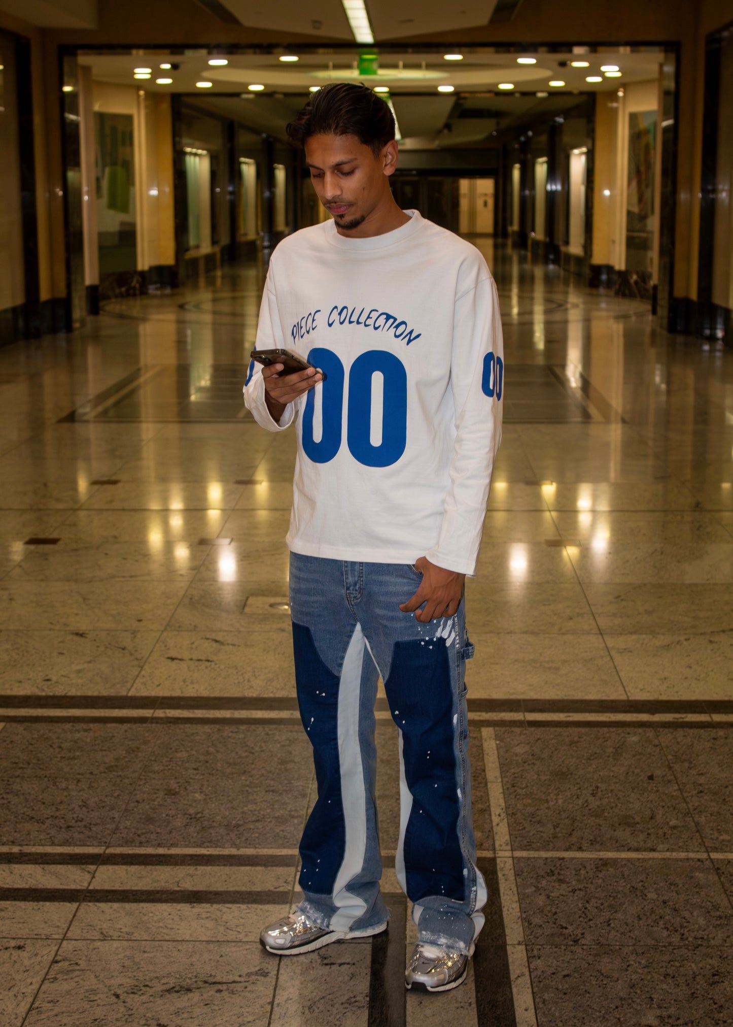 00 Longsleeve Jersey | White / Blue