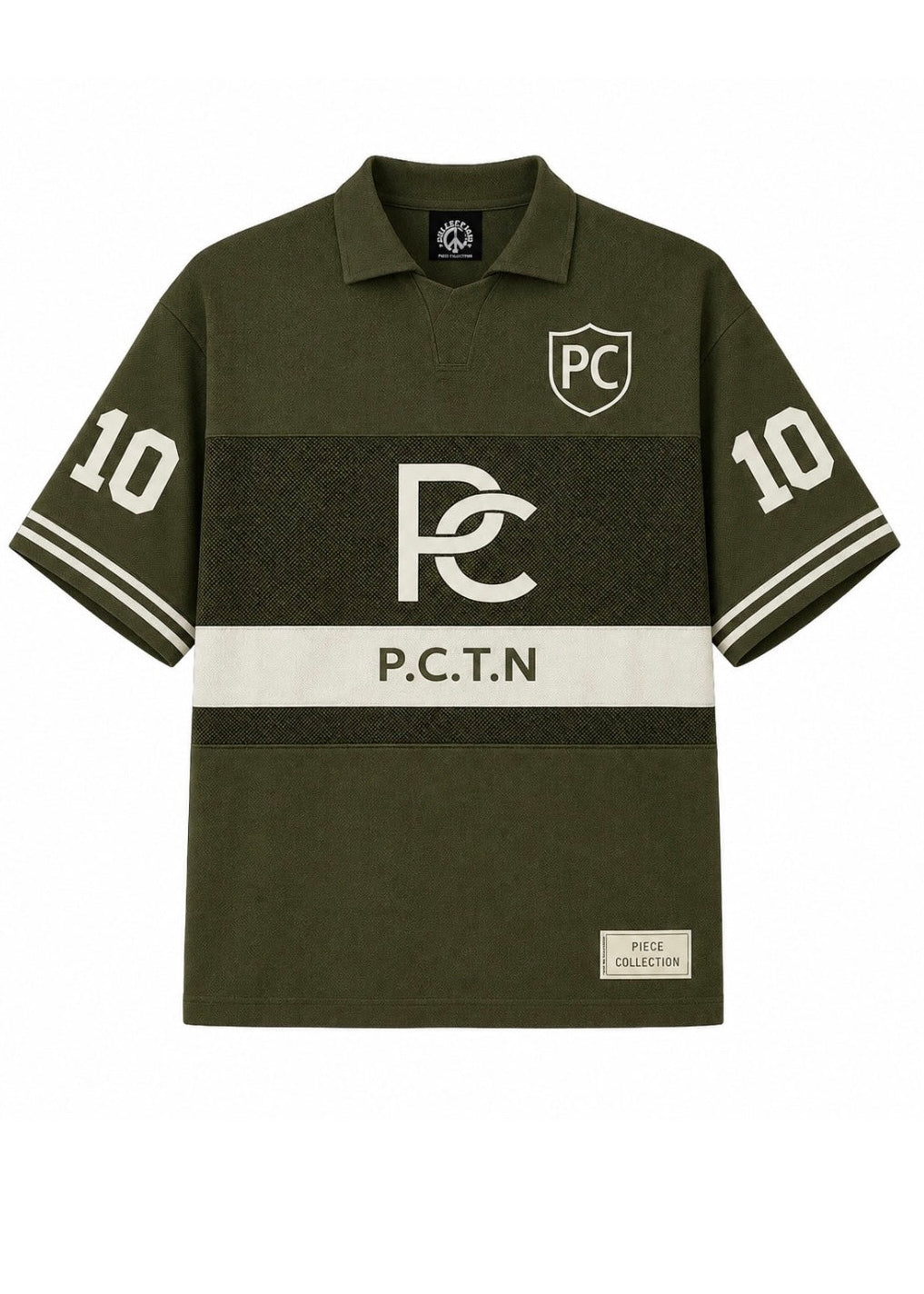P.C.T.N Futból Jersey | Olive/White