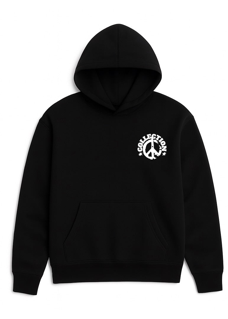 Piece Collection Essential Hoodie | Black / White